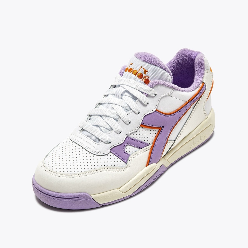 Diadora Women's White, Purple, and Orange Sneakers. NWT in box!